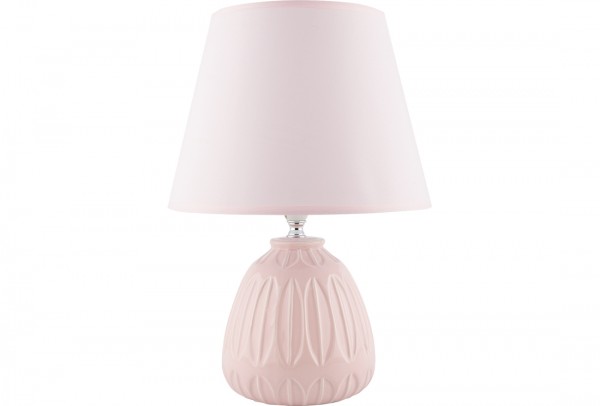 Bavary | Nachtlichtlampe | Tischlampe | Porzellan | 36,5 cm | Pink | By-TD-82575-pink