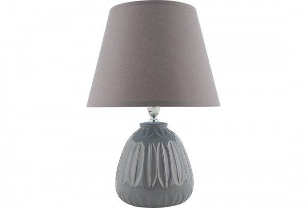 Bavary | Nachtlichtlampe | Tischlampe | 36,5 cm | Porzellan | Grau | By-TD-82575-grau