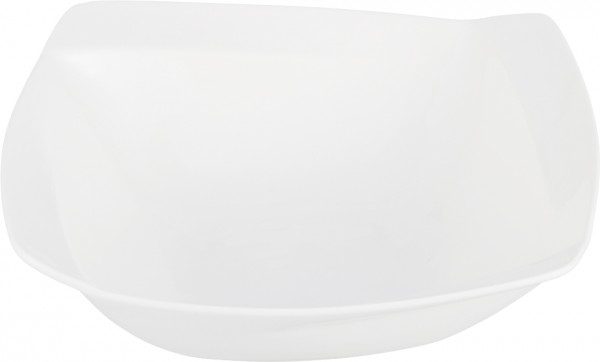 Bavary XL Servis Tabağı Kasesi Fine Porselen | Kare | 23cm | 750ml | Beyaz