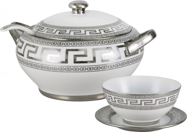 Bavary marokkanisches Suppen Set 39-teilig Silber