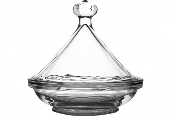 Bavary | Zuckerdose | 12,5 cm x 11,5 cm | Glas | Transparent | By-hy-tb165-2