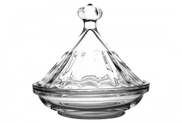 Bavary | Zuckerdose | 12,5 cm x 11,5 cm | Glas | Transparent | By-hy-tb165-3